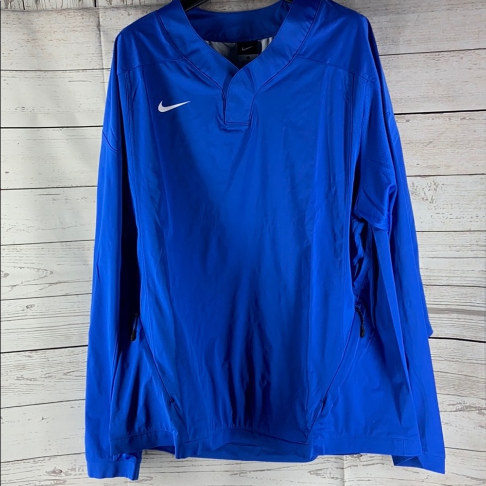 Nike Blue Lightweight Waterproof Jacket with Pockets